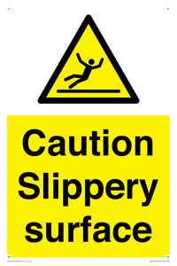 Caution Slippery surface